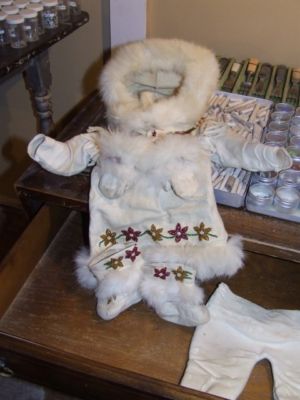 Child’s winter doeskin suit circa late 1800s