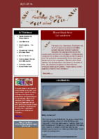 April 2014 Newsletter – Feathers In The Wind